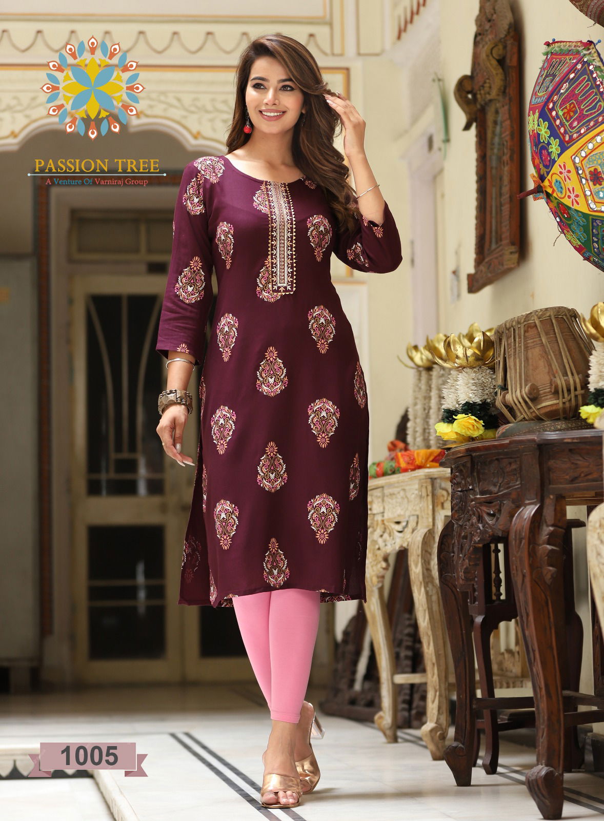 Albeli Vol 1 By Passion Tree Embroidery Printed Designer Kurtis
